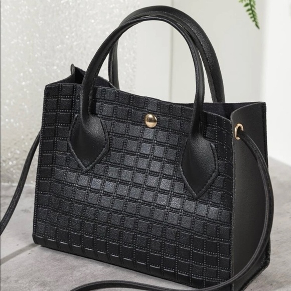 NWT Black Pattern Mini Handbag - Picture 3 of 15